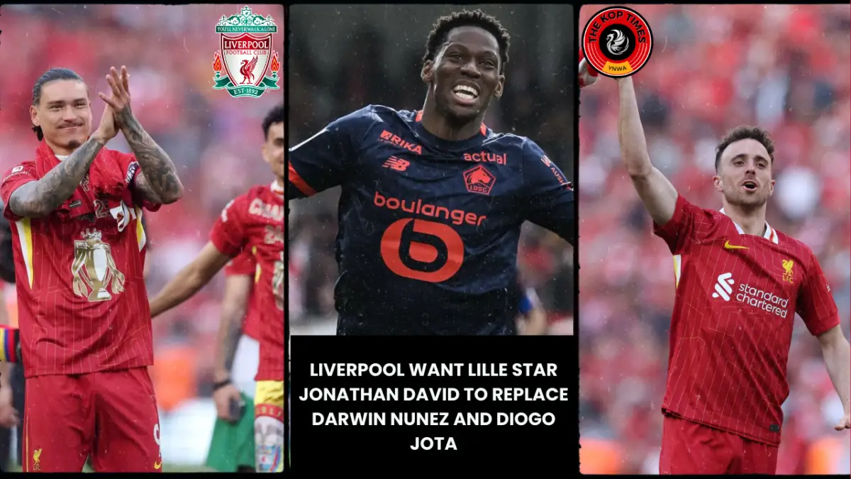 Liverpool want Lille star Jonathan David to replace Darwin Nunez and Diogo Jota
