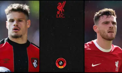 Andy Robertson and Milos Kerkez